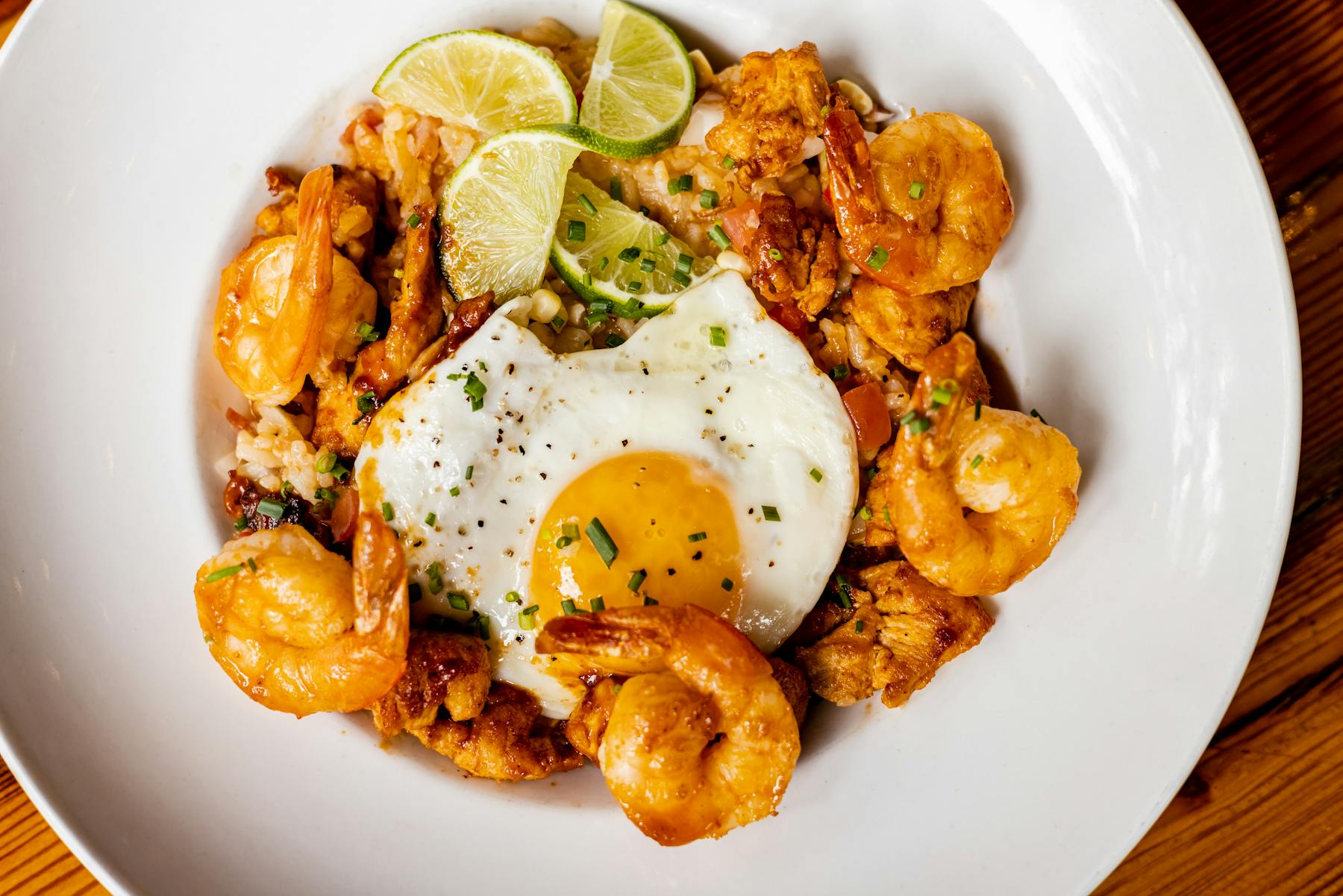 shrimp in sriracha butter sauce